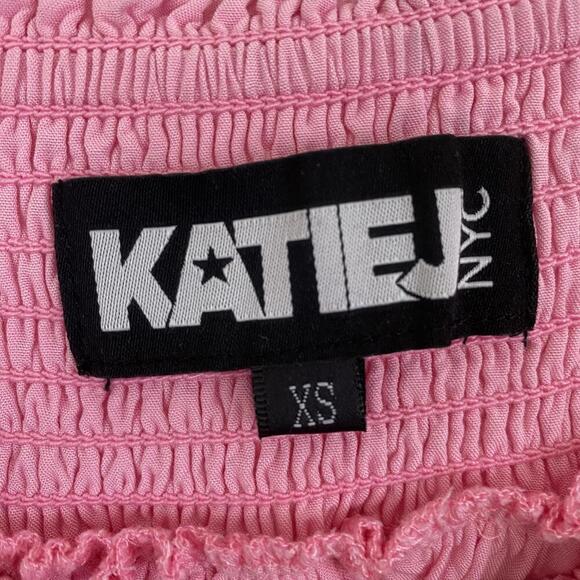 KATIE J NYC pink ruffle mini skirt - Picture 6 of 6